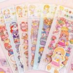 استیکر فانتزی شفاف طلقی 3 تایی